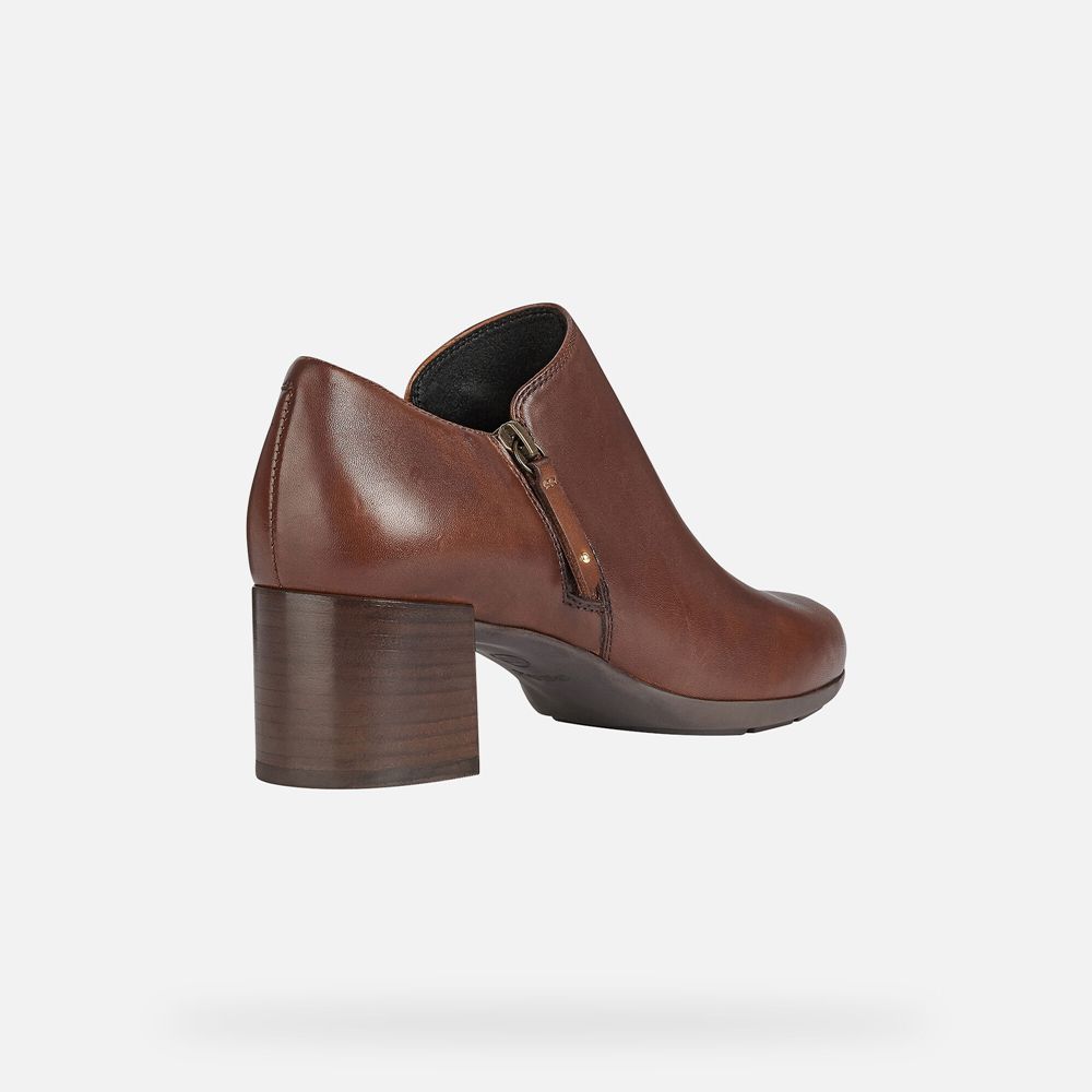 Geox Bayan Topuklar Kahverengi - New Annya Mid - DGP-274638